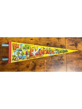 Vintage Florida Souvenir Felt Pennant